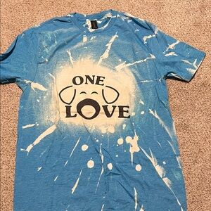 Gildan Softstyle Blue and White T-Shirt